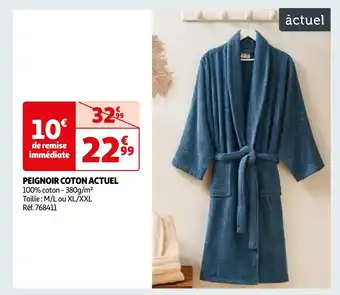 Auchan PEIGNOIR COTON ACTUEL offre