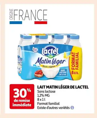 Auchan LAIT MATIN LÉGER DE LACTEL offre