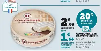 U Express COULOMMIERS PASTEURISE U offre