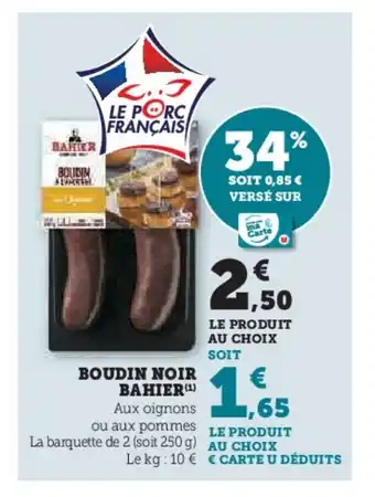 BOUDIN NOIR BAHIER