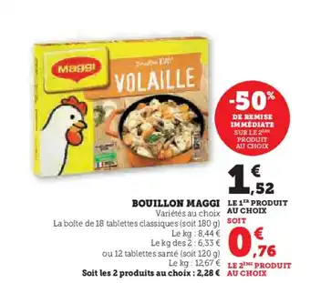 U Express BOUILLON MAGGI offre