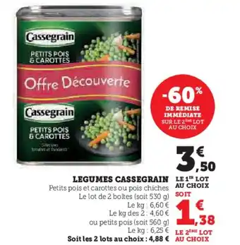 U Express LEGUMES CASSEGRAIN offre