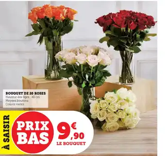 U Express BOUQUET DE 20 ROSES offre