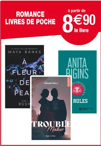 Cora x Carrefour ROMANCE LIVRES DE POCHE offre