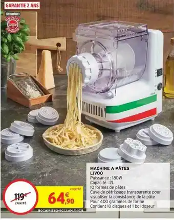 Intermarché Hyper Machine à Pâtes Livoo offre