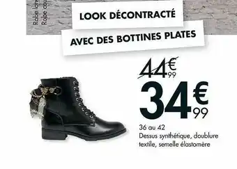 Gémo Look Décontracté Avec Des Bottines Plates offre