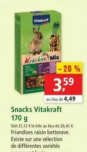 Snacks Vitakraft 170 G