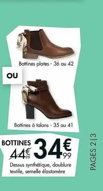 Gémo Bottines Plates offre