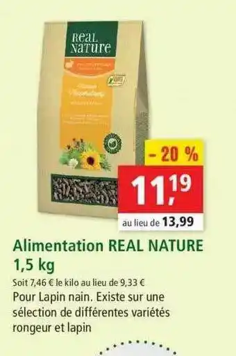 Maxi Zoo Alimentation Real Nature 1,5 Kg offre