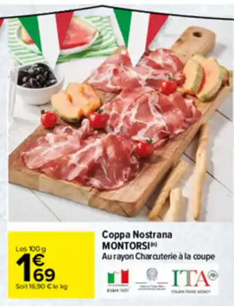 Carrefour Coppa nostrana MONTORSI offre
