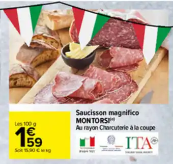 Carrefour Saicisson magnifico MONTORSI offre