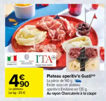 Carrefour Plateau aperitiv'o gusti offre