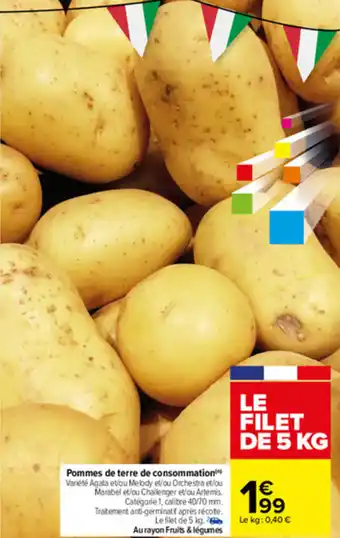 Carrefour Pommes de terre de consommation offre