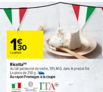 Carrefour Ricotta offre