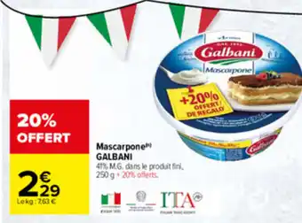 Carrefour Mascarpone GALBANI offre