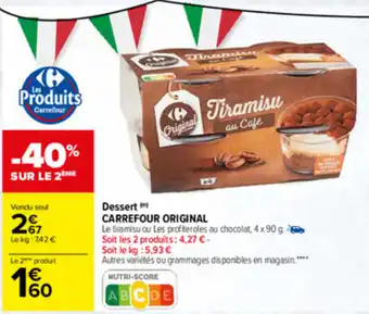 Carrefour Dessert offre