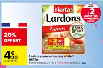 Lardons conservation sans nitrite