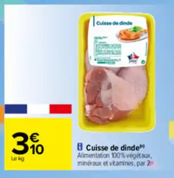 Carrefour Cuisse de dinde offre