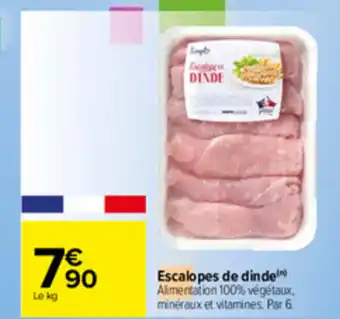 Carrefour Escalopes de dinde offre