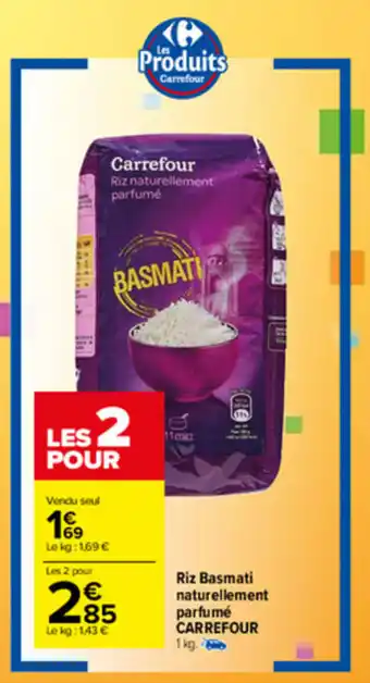Carrefour Riz basmati naturellement parfumé CARREFOUR offre