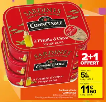 Carrefour Sardines à l'huile offre