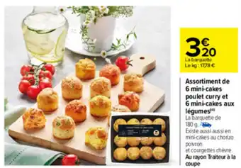 Carrefour Assortiment de 6 mini-cakes offre