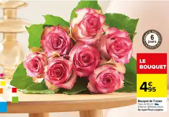 Carrefour Bouquet de 7 roses offre
