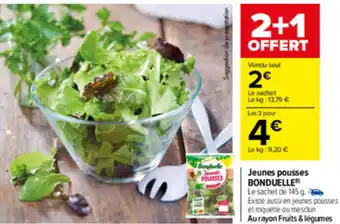 Carrefour Jeunes pousses offre
