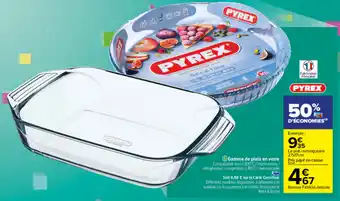 Carrefour Gamme de plats en verre offre