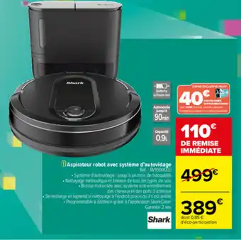 Carrefour Aspirateur robot avec system d'autovidage offre
