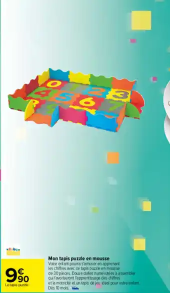 Carrefour Mon tapis puzzle en mousse offre