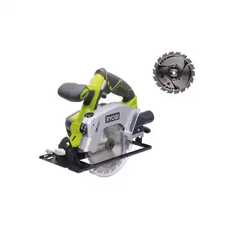 Bricomarché Pack RYOBI - Scie circulaire RWSL1801M - 18V OnePlus - diamètre 150 mm sans batterie ni chargeur - Lame ultra fine CSB150A1 offre