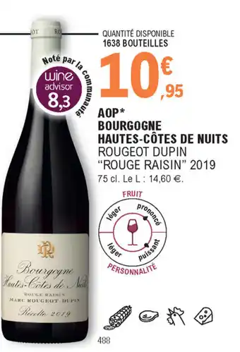 E.Leclerc AOP Bourgogne Hautes-Côtes de Nuits offre