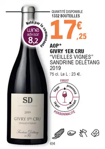E.Leclerc AOP Givry 1Er Cru offre