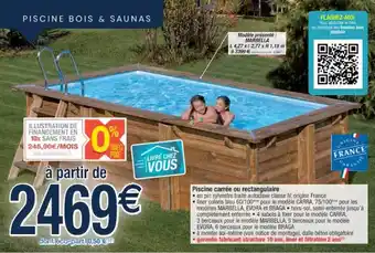 Cora x Carrefour Piscine Bois & Saunas Modèle Présenté : Marbella offre