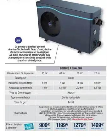 Cora x Carrefour Pompes à Chaleur Gré offre