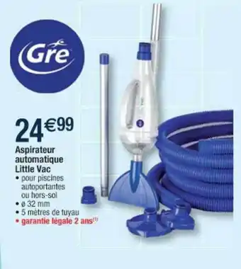 Cora x Carrefour Aspirateur Automatique Little Vac Gré offre