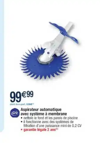 Aspirateur Automatique Avec Système à Membrane Gré