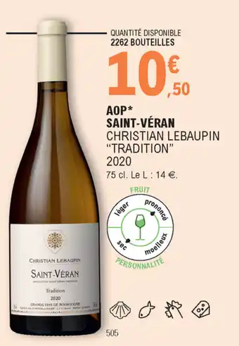 E.Leclerc AOP Saint-Véran offre