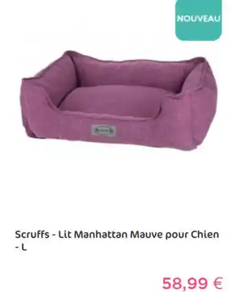 Animalis Lit Manhattan Mauve pour Chien offre