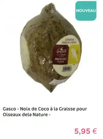 Animalis Noix de Coco à la Graisse pour Oiseaux dela Nature offre