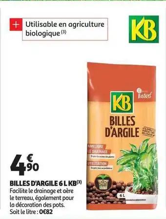Auchan Billes D'argile 6 L Kb offre