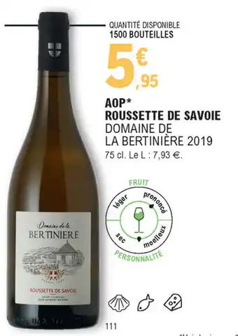 E.Leclerc AOP Roussette de Savoie offre