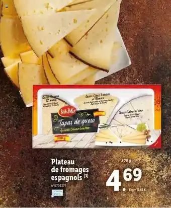 Lidl Plateau De Fromages Espagnols offre