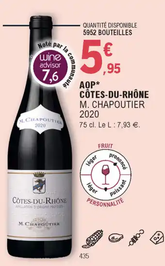 E.Leclerc AOP Côtes-du-Rhône offre