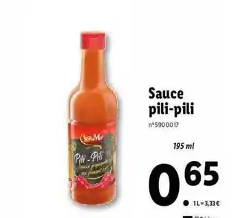 Lidl Sauce Pili-pili offre