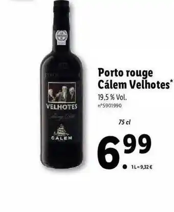 Lidl Porto Rouge Calem Velhotes offre