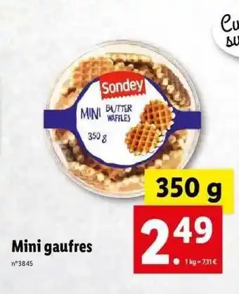 Lidl Mini Gaufres Sondey offre
