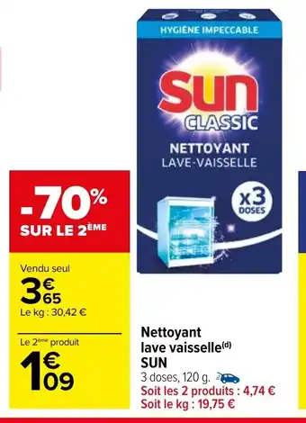 Carrefour Market Nettoyant lave vaisselle(d) SUN offre