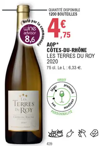 E.Leclerc AOP Côtes-du-Rhône offre